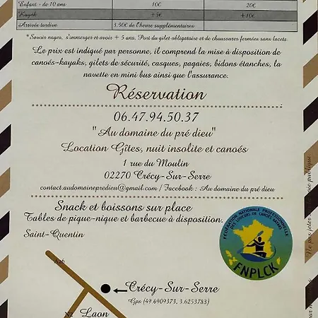 Vakantiehuis Au Domaine Du Predieu Crécy-sur-Serre